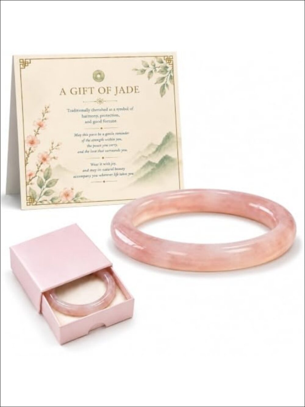 Smooth Polished Glass Bangle Bracelet Solid Round Stackable